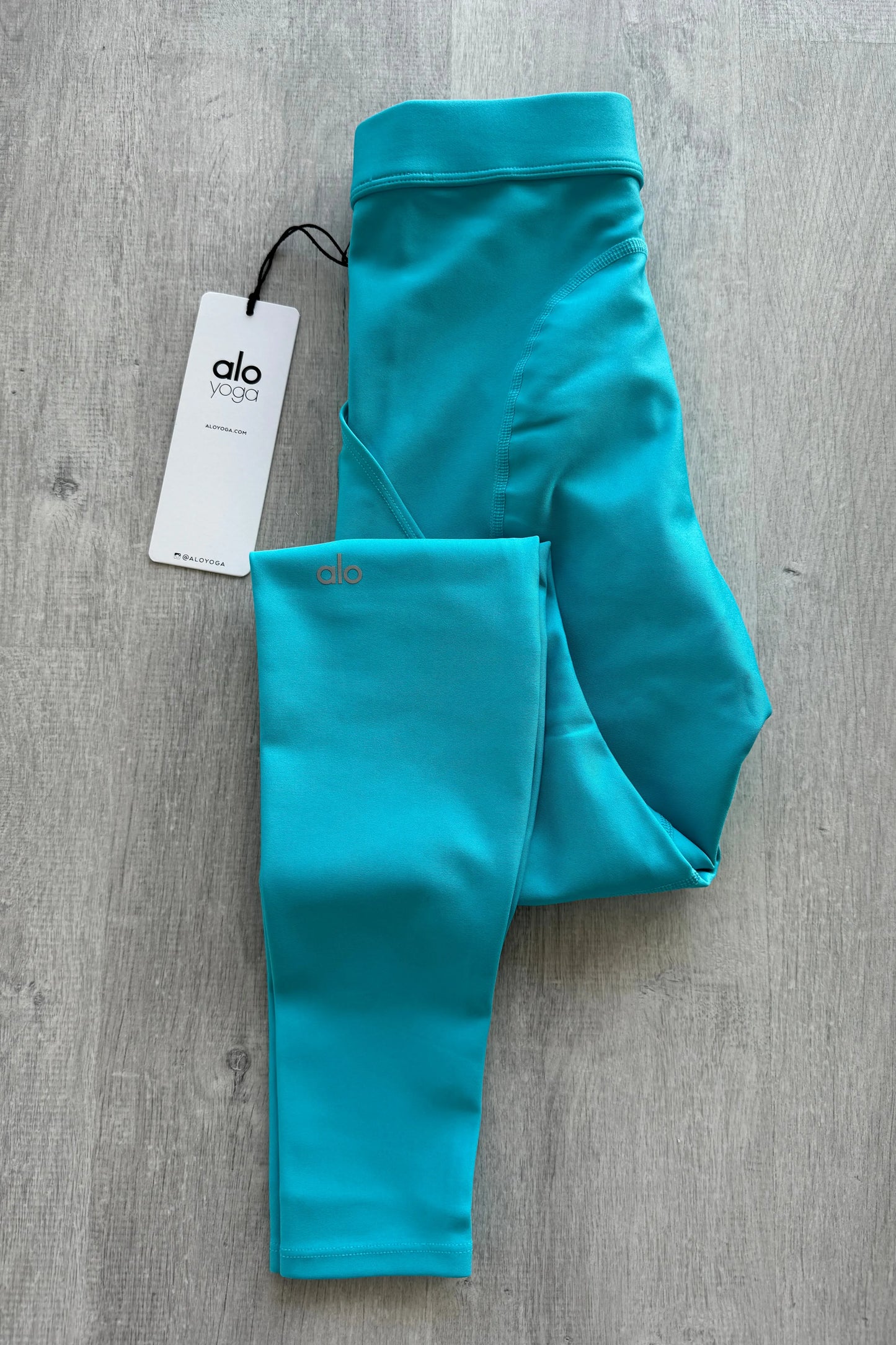 high-waist airlift 4 pocket utility legging bright auqa XS